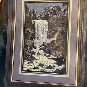 Cross My Heart Classic Cross Stitch Kit "Waterfall" Sealed 1994 Scenic Landscape